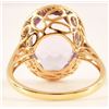 Image 3 : 14kt Amethyst & Diamond Ring