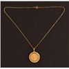 Image 1 : Indian Head $5 Gold Coin Pendant & Chain