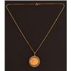 Image 3 : Indian Head $5 Gold Coin Pendant & Chain