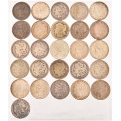 Collection of (26) Morgan Silver Dollars 1896-1901