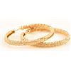 Image 2 : 18k Yellow Gold Diamond Earring Set