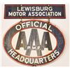 Image 2 : AAA Lewisburg Motor Association Porcelain Sign