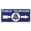 Image 1 : Public Telephone Bell System Porcelain Sign
