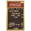 Image 1 : Coca-Cola Menu Board