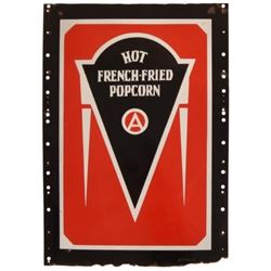 Hot French-Fried Popcorn Porcelain Sign