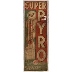 SUPER-PYRO Antifreeze Tin Sign