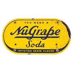 NuGrape Soda Porcelain Sign