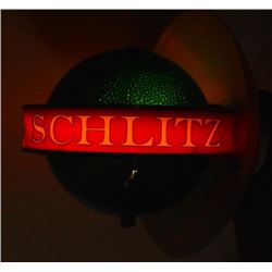 Schlitz Beer Rotating Globe Light