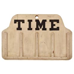  Time  Wooden Sign