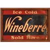 Image 1 : Ice Cold Wineberre Tin Framed Sign