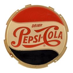 Pepsi Cola Round Button Sign