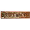 Image 1 : Antique Hardware Painted Wood Sign