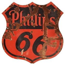 Phillips 66 Double Sided Porcelain Sign