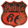 Image 1 : Phillips 66 Double Sided Porcelain Sign