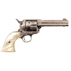 Engraved Colt Model 1873 SA .38 Special