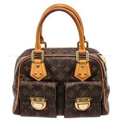 Louis Vuitton Monogram Canvas Leather Manhattan PM Bag