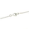 Image 7 : 18K White Gold 16" 3.12 ctw F VS Diamond Cushion Peridot Flower Cluster Necklace