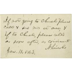 Abraham Lincoln Autograph Note Signed Abraham Lincoln Autograph Note Signed