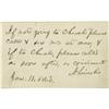 Abraham Lincoln Autograph Note Signed Abraham Lincoln Autograph Note Signed