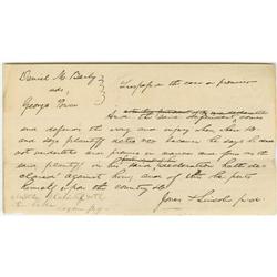 Abraham Lincoln. Autograph Document Signed Abraham Lincoln. Autograph Document Signed "Jones & Linco