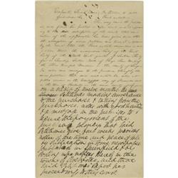 Abraham Lincoln. Unsigned Autograph Document Abraham Lincoln. Unsigned Autograph Document.