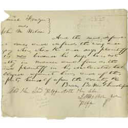 Abraham Lincoln. Autograph Document Signed Abraham Lincoln. Autograph Document Signed "Brown, Baker 