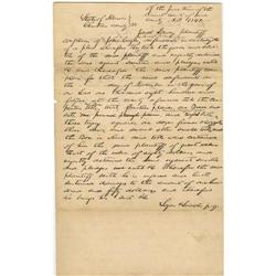 Abraham Lincoln. Autograph Document Signed Abraham Lincoln. Autograph Document Signed twice "Logan &