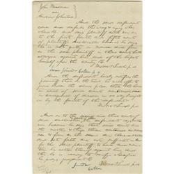 Abraham Lincoln. Autograph Document Signed Abraham Lincoln. Autograph Document Signed three times "M