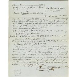 Abraham Lincoln. Unsigned Autograph Document Abraham Lincoln. Unsigned Autograph Document.