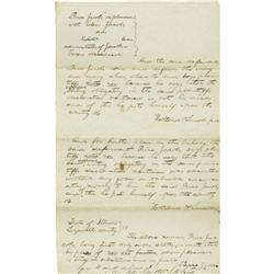 Abraham Lincoln. Autograph Document Signed Abraham Lincoln. Autograph Document Signed twice "Holland