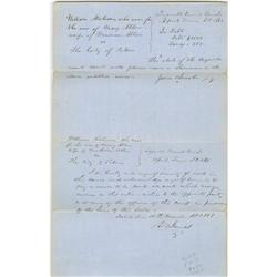 Abraham Lincoln. Autograph Document Signed Abraham Lincoln. Autograph Document Signed
