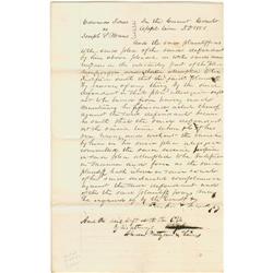 Abraham Lincoln. Document Signed Abraham Lincoln. Document Signed