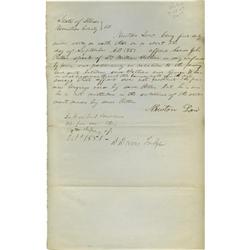 Abraham Lincoln. Unsigned Autograph Document Abraham Lincoln. Unsigned Autograph Document.