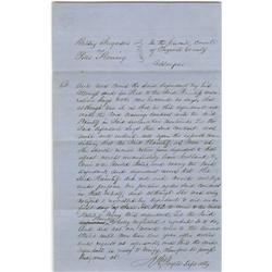 Abraham Lincoln. Unsigned Autograph Document. Abraham Lincoln. Unsigned Autograph Document.