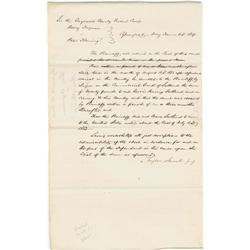 Abraham Lincoln. Document Signed Abraham Lincoln. Document Signed "Taylor & Lincoln p.q."