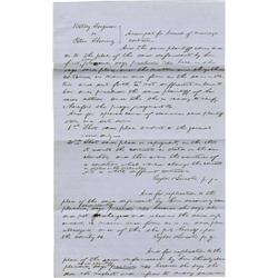 Abraham Lincoln. Autograph Document Signed Abraham Lincoln. Autograph Document Signed three times "T