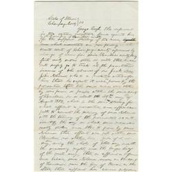 Abraham Lincoln. Unsigned Autograph Document Abraham Lincoln. Unsigned Autograph