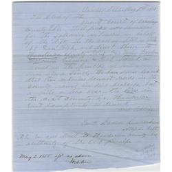 Letter signed Swett, Lawrence, Lincoln Manuscript letter signed "Swett, Lawrence, Lincoln & Lamon At