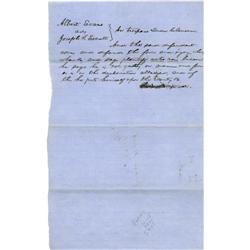 Abraham Lincoln. Autograph Document Abraham Lincoln. Autograph Document, with crossed-out signature 