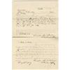 Image 1 : Lincoln Partly Printed Document, signed twice Lincoln Partly Printed Document,