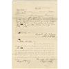 Image 1 : Lincoln Partly Printed Document, signed twice Lincoln Partly Printed Document,