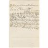 Image 1 : Lincoln Document in an unknown hand, signed Lincoln Document in an unknown hand,