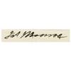 Image 2 : James Monroe Autograph Letter Signed.  James Monroe Autograph Letter Signed, as Secretary of War, 