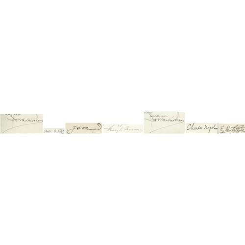 William Howard Taft and Cabinet Signatures William Howard Taft and ...