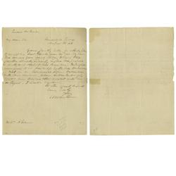 Martin Van Buren Autograph Letter Signed 1843 Martin Van Buren Autograph Letter Signed, with Politic