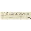 Image 3 : Joseph Carter Abbott. Signature. Joseph Carter Abbott, (1825-1881), Officer in the 7th New Hampshire