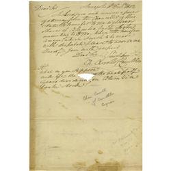 Declaration Signer Charles Carroll ALS Declaration Signer Charles Carroll Autograph Letter Signed