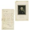 Image 1 : Declaration Signer George Clymer ALS Declaration Signer George Clymer Autograph Letter Signed