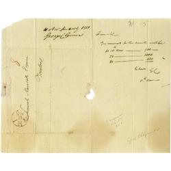 George Clymer ALS and ADS. Declaration Signer George Clymer Autograph Letter Signed and Autograph Do