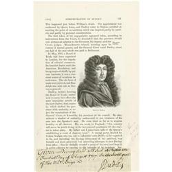 Joseph Dudley (1647-1720) Signed Endorsement Joseph Dudley (1647-1720) Colonial Governor of Massachu